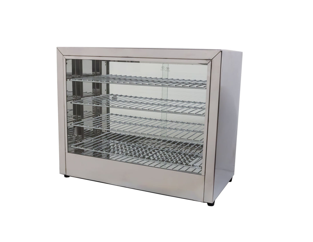 Omcan DW-CN-0641 25 inch four shelf countertop display warmer
