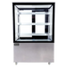 Omcan RS-CN-0271-S square glass display case detail view