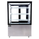 Omcan RS-CN-0271-S square glass display case detail view