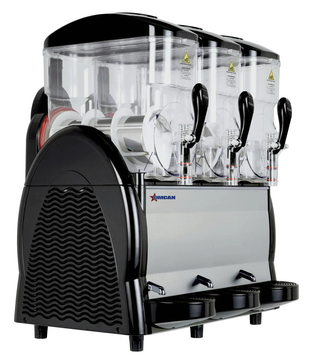 Omcan DI-CN-0036-S triple bowl slushy machine frozen beverage dispenser 3 x 12 L