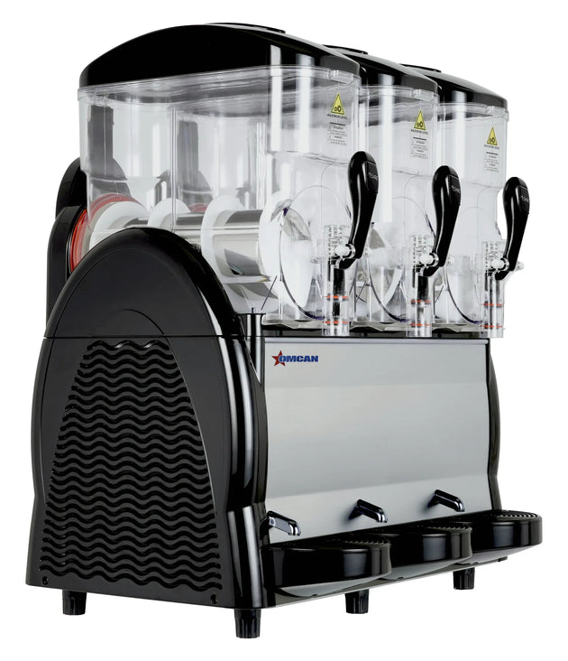 Omcan DI-CN-0036-S triple bowl slushy machine frozen beverage dispenser 3 x 12 L