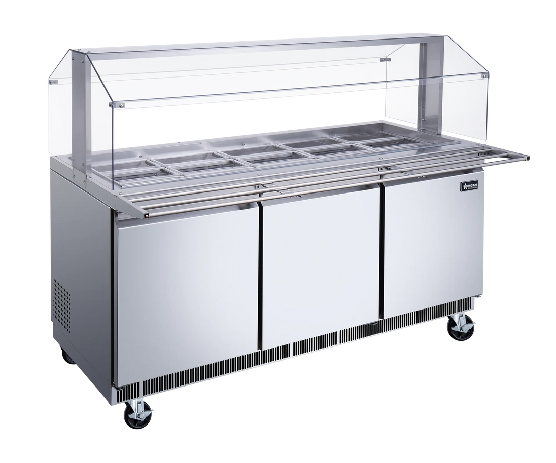 Omcan PT-CN-1778-S-HC salad bar additional view