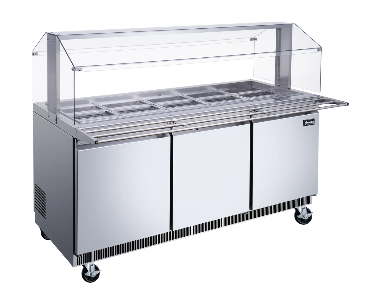 Omcan PT-CN-1778-S-HC salad bar additional view