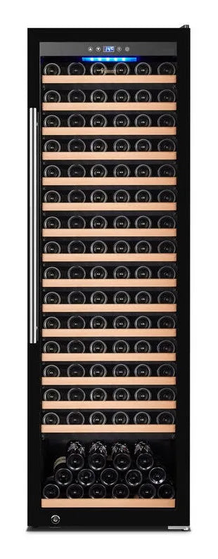 Omcan WC-CN-0192-SB Vinovero 24 inch single zone wine cooler 192 bottle black full glass door