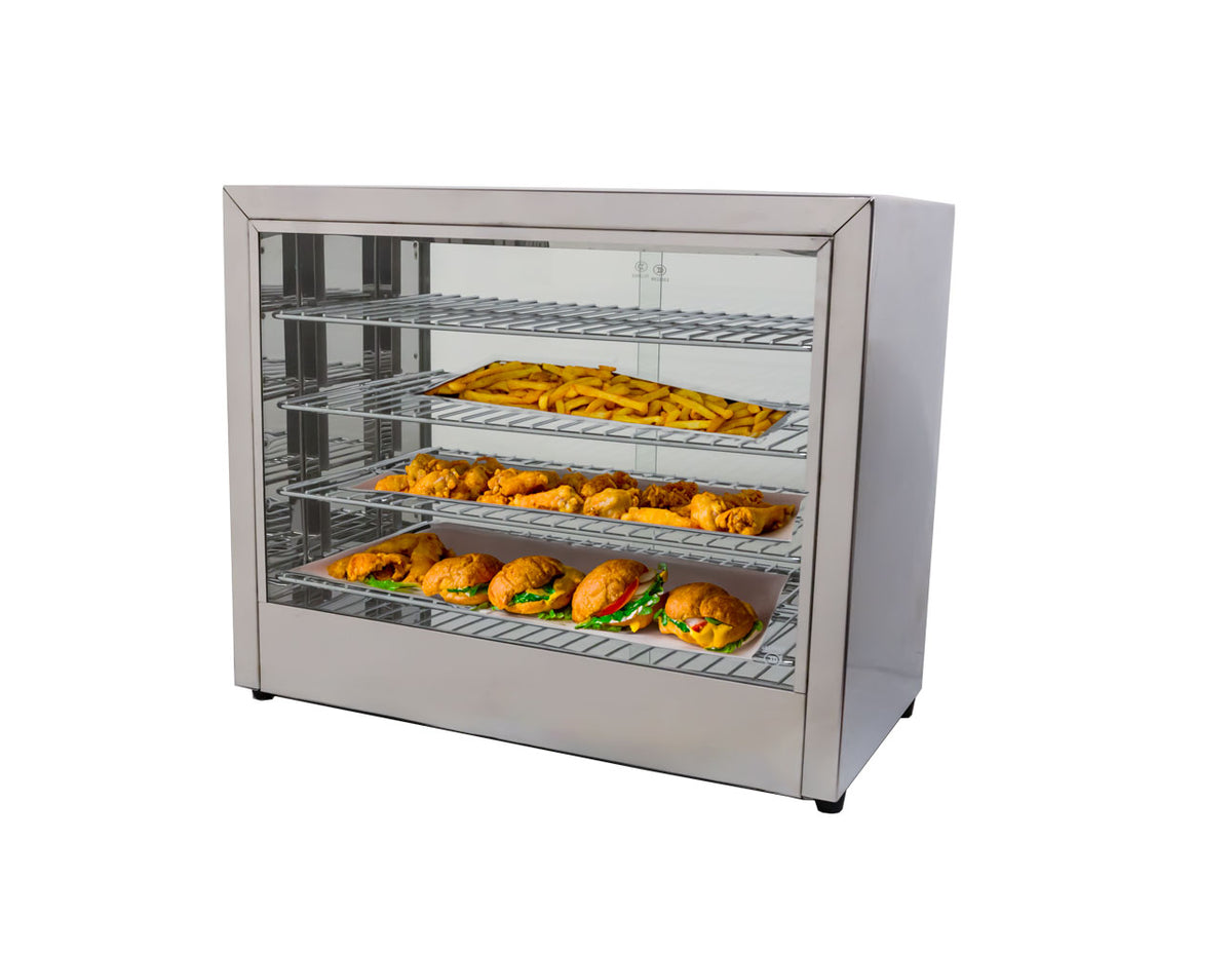Omcan DW-CN-0641 25 inch four shelf countertop display warmer