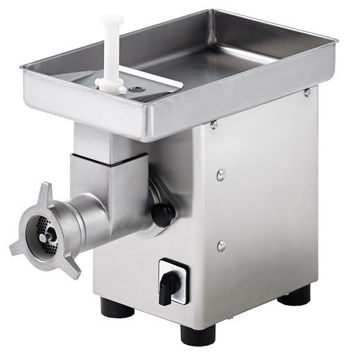 Omcan MG-ES-0022 Trento number 22 table model meat grinder with stainless steel tray