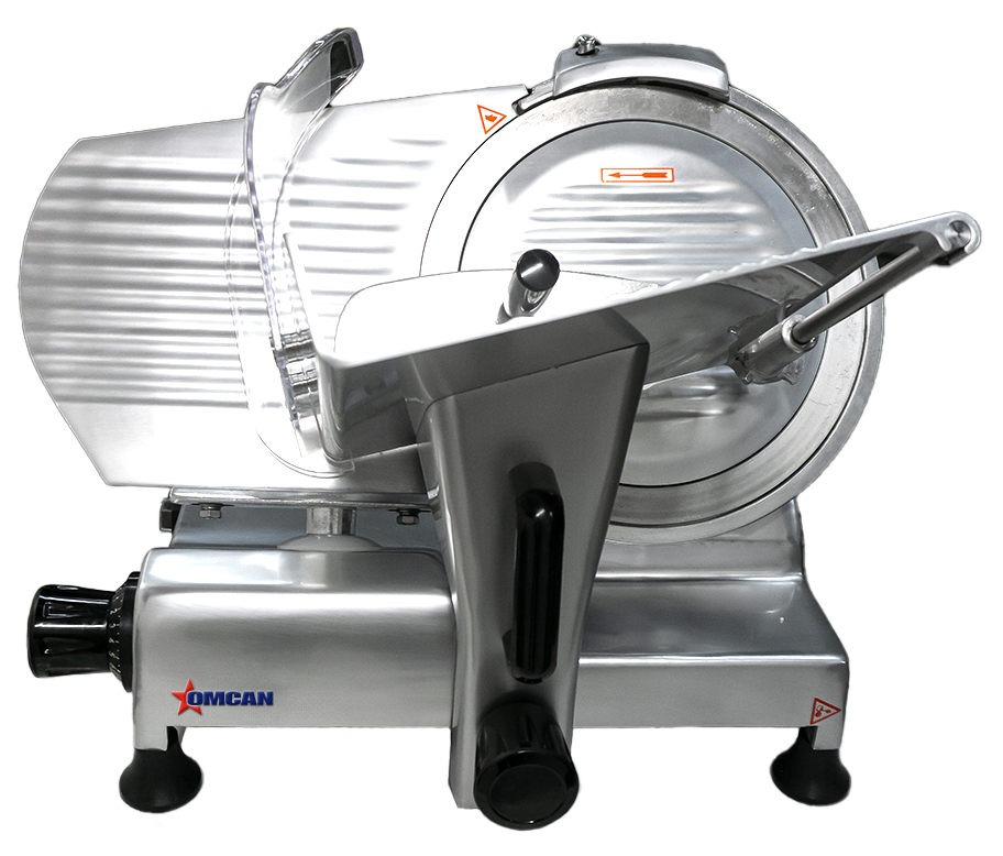 Omcan MS-CN-0300 meat slicer rear view