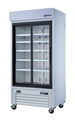 Omcan RE-CN-0039-HC-W display refrigerator angled view