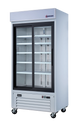 Omcan RE-CN-0039-HC-W display refrigerator angled view