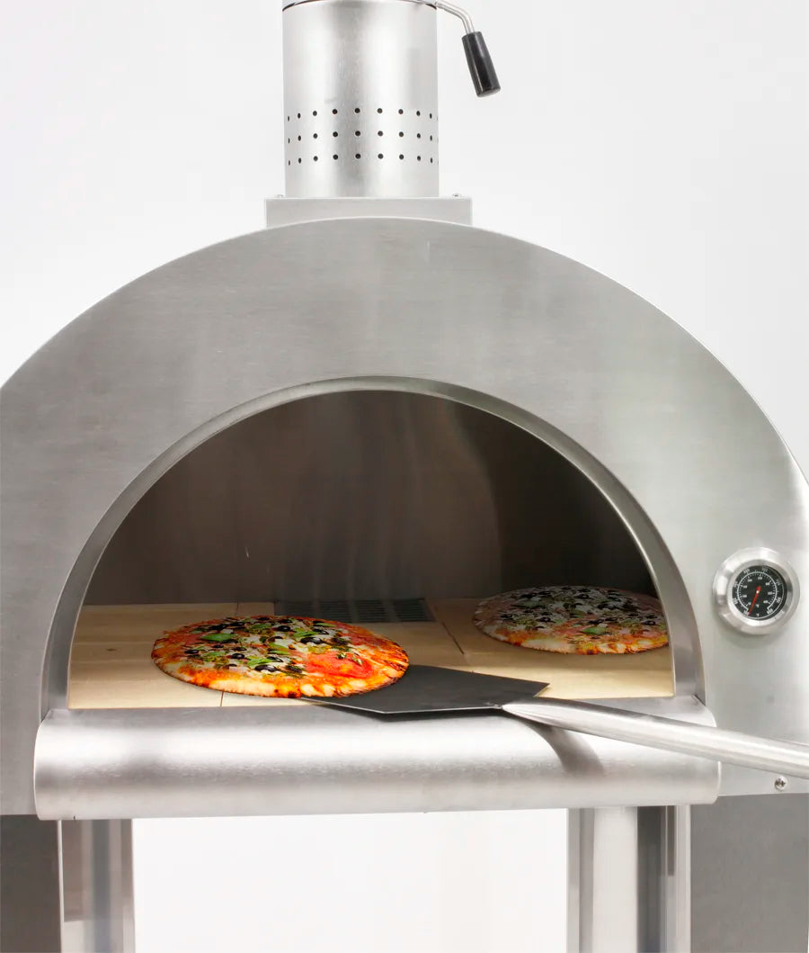 Omcan 43113 wood fired pizza oven detail
