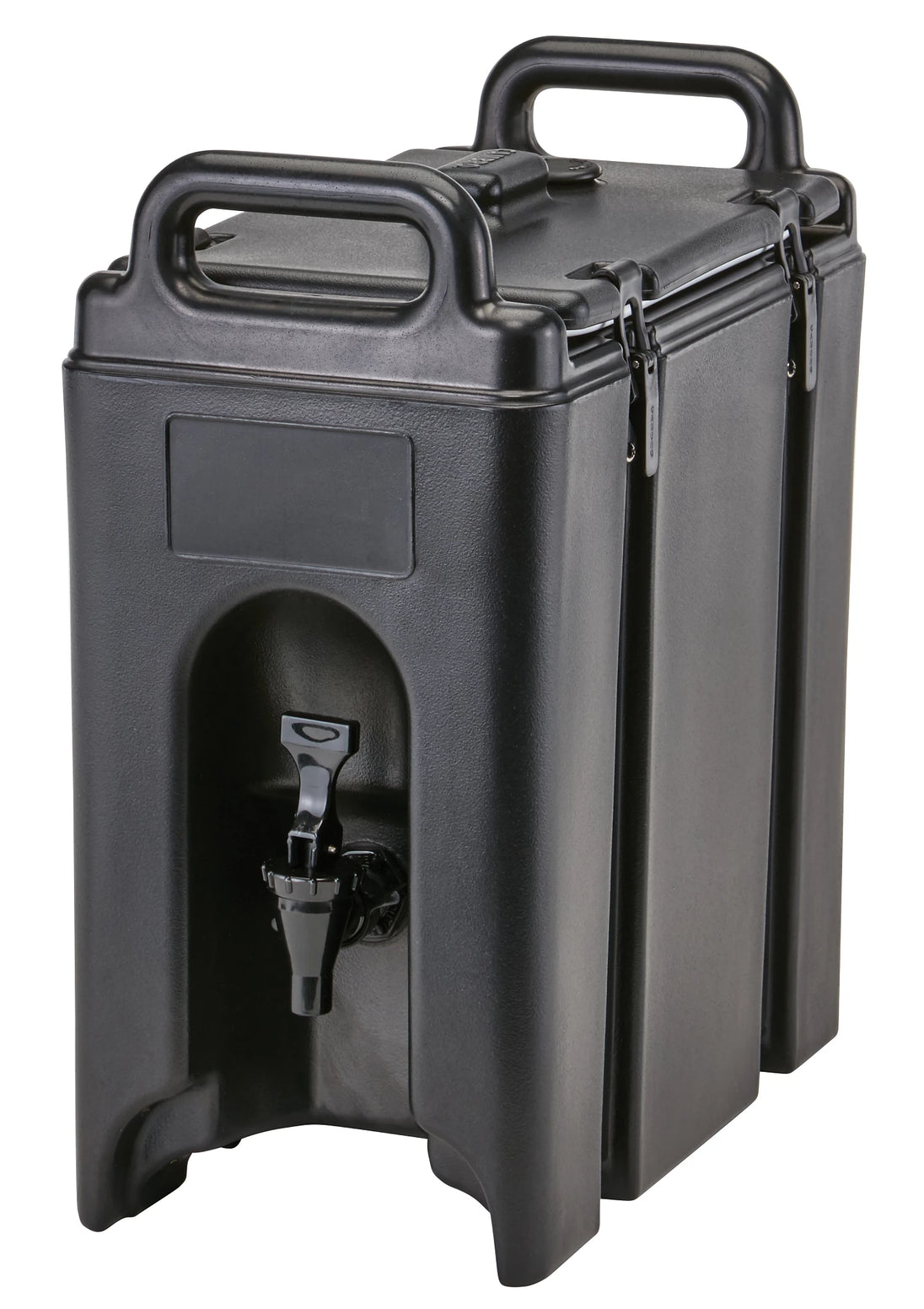 Cambro 250LCD110 black beverage carrier, 2-1/2 Gallon (9.5 L) capacity
