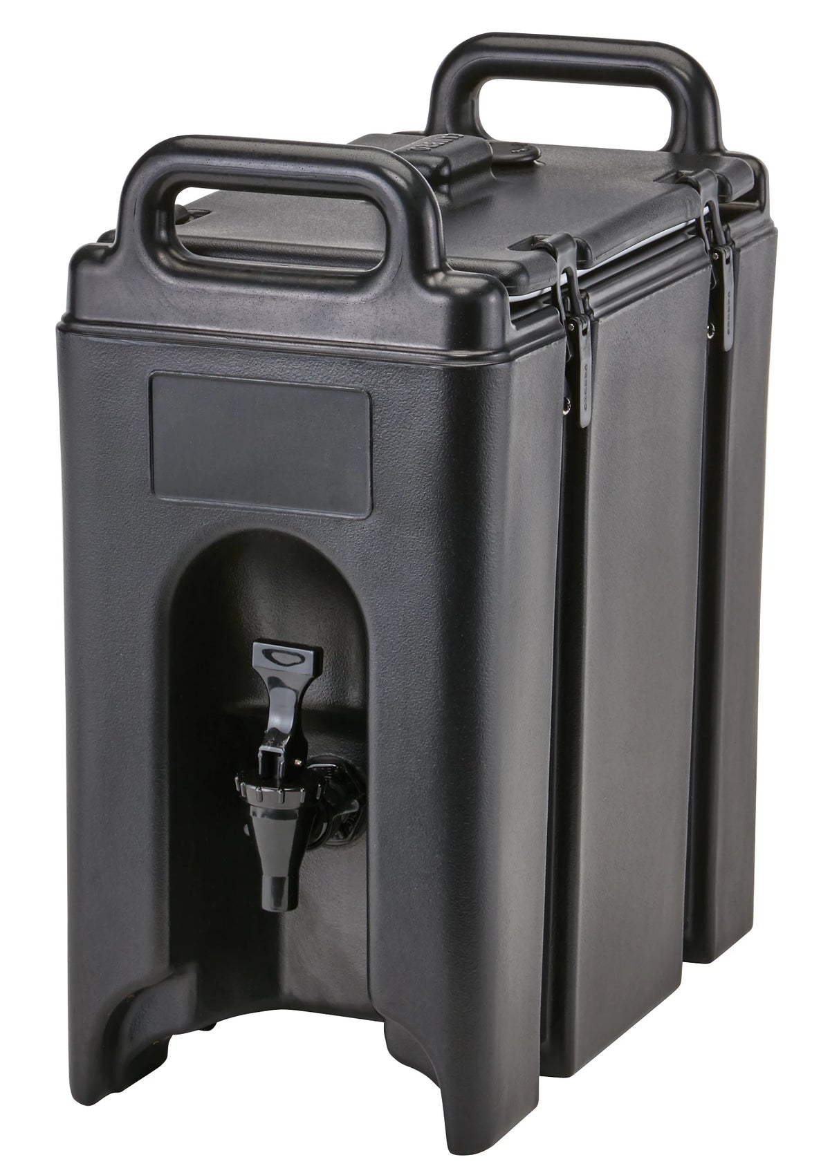 Cambro 250LCD110 black beverage carrier, 2-1/2 Gallon (9.5 L) capacity