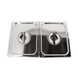 Omcan FW-TW-3050 stainless steel hot dog steamer and bun warmer 50 hot dogs 30 buns