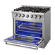Omcan CE-CN-3618U residential gas range additional view