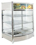 Omcan DW-CN-0137 26 inch countertop display warmer with three shelves and back doors