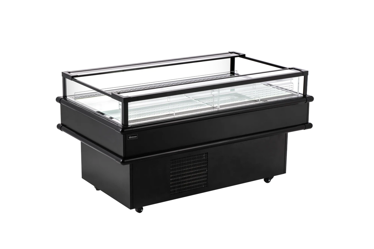 Omcan RE-CN-1500C refrigerated island showcase additional view