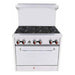 BakeMax BAS36O 36 Inch Gas Range with 6 Burners 30000 BTU Standard Oven — Supplyza