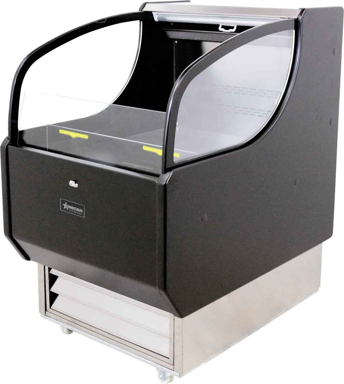 Omcan RS-CN-0186 26 inch black grab and go open refrigerated self serve display case