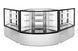 Omcan RS-CN-0351-C corner floor display case angle view