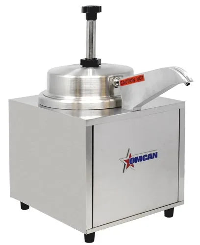 Omcan FW-CN-0004-S countertop stainless steel food warmer with pump and heated spout
