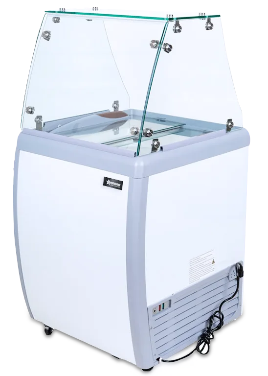 Omcan FR-CN-0160-S 26 inch ice cream dipping freezer 4 plus 2 tubs
