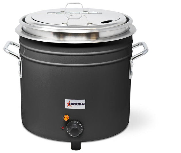 Omcan FW-TW-5000-B 11 qt black retro soup warmer rethermalizer