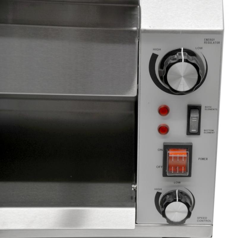 Omcan CE-CN-0254-T commercial stainless steel conveyor toaster