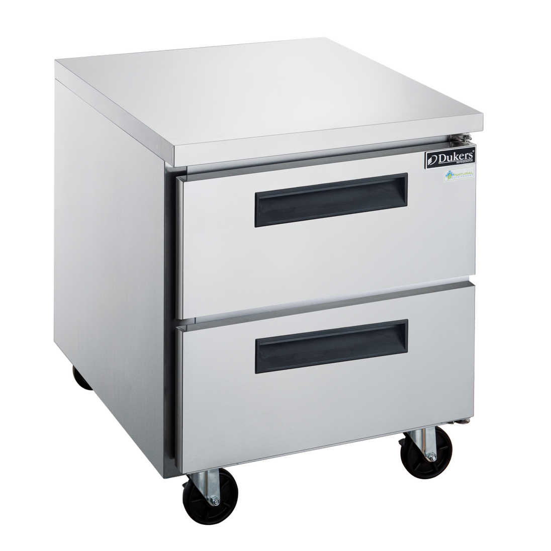Dukers DUC29R-D2 two drawer undercounter refrigerator in stainless steel