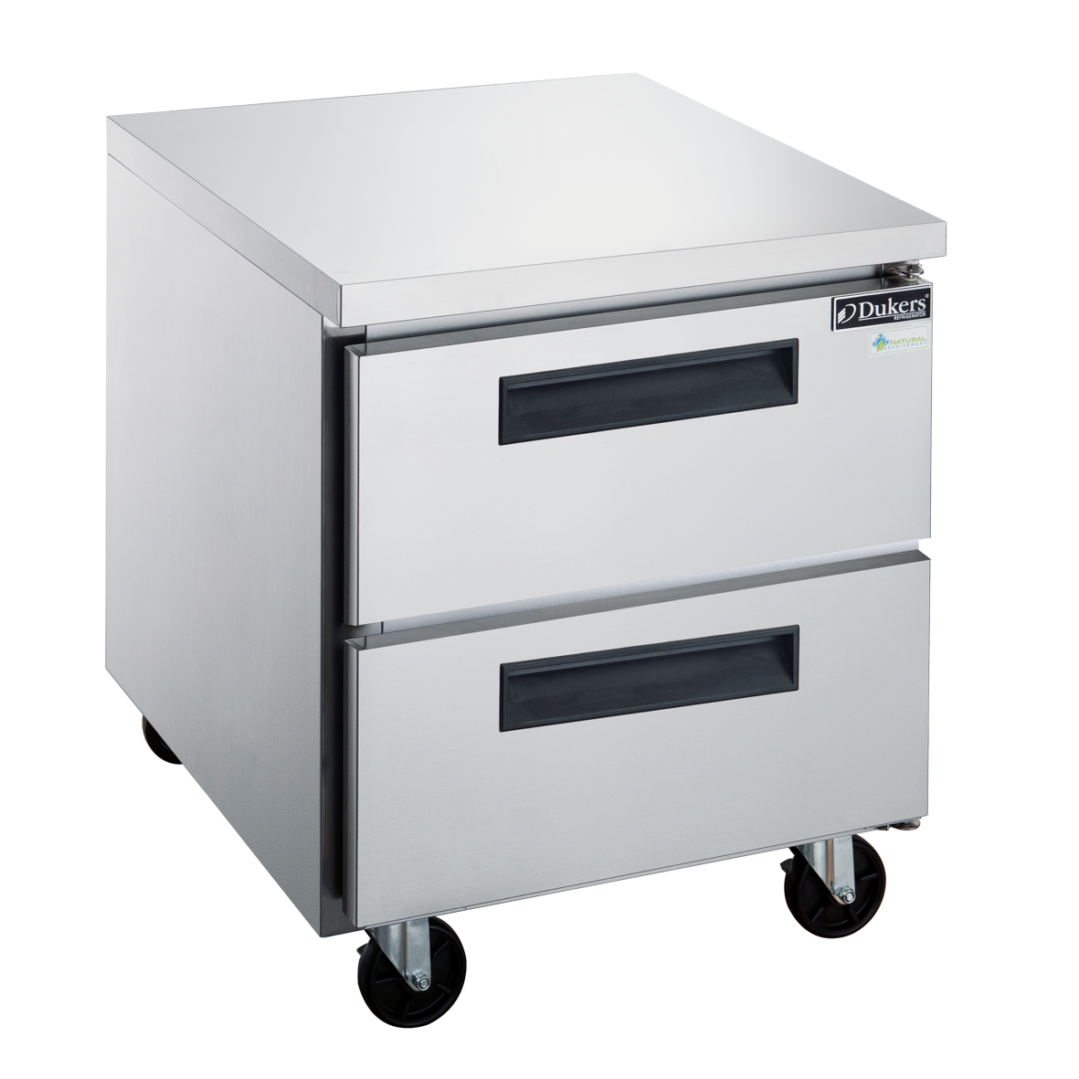 Dukers DUC29R-D2 two drawer undercounter refrigerator in stainless steel