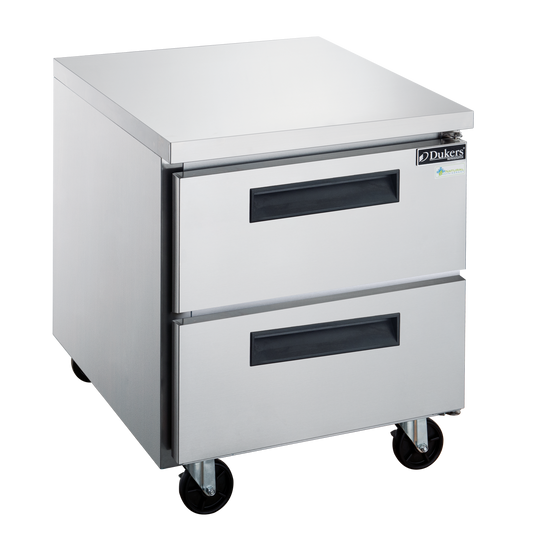 Dukers DUC29R-D2 two drawer undercounter refrigerator in stainless steel