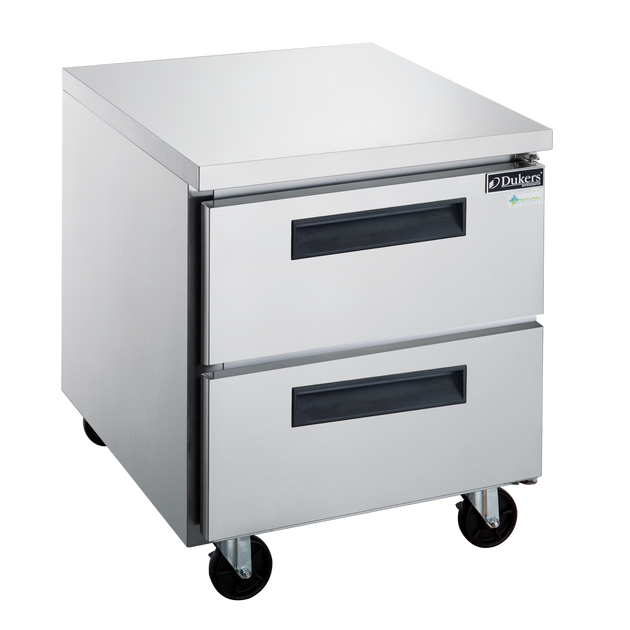 Dukers DUC29R-D2 two drawer undercounter refrigerator in stainless steel