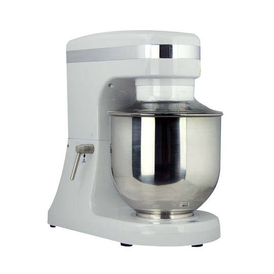 Omcan MX-CN-0007-HG 7 quart gray countertop planetary mixer with guard