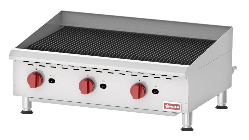 Omcan CE-CN-CBR36 36 inch Elite countertop radiant gas charbroiler