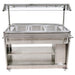 Omcan DW-CN-1210 48 inch three pan sealed well electric steam table with lighting canopy