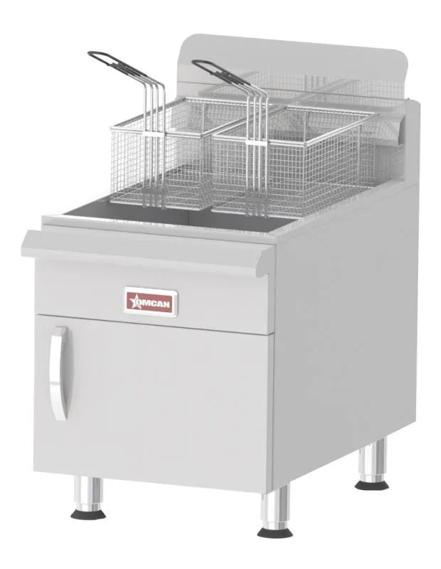 Omcan CE-CN-UR-CF30-NG countertop natural gas fryer 30 lb capacity