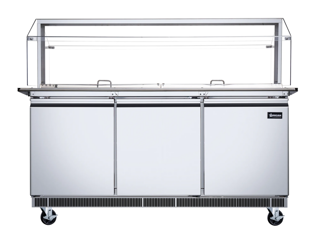 Omcan PT-CN-1778-S-HC salad bar additional view