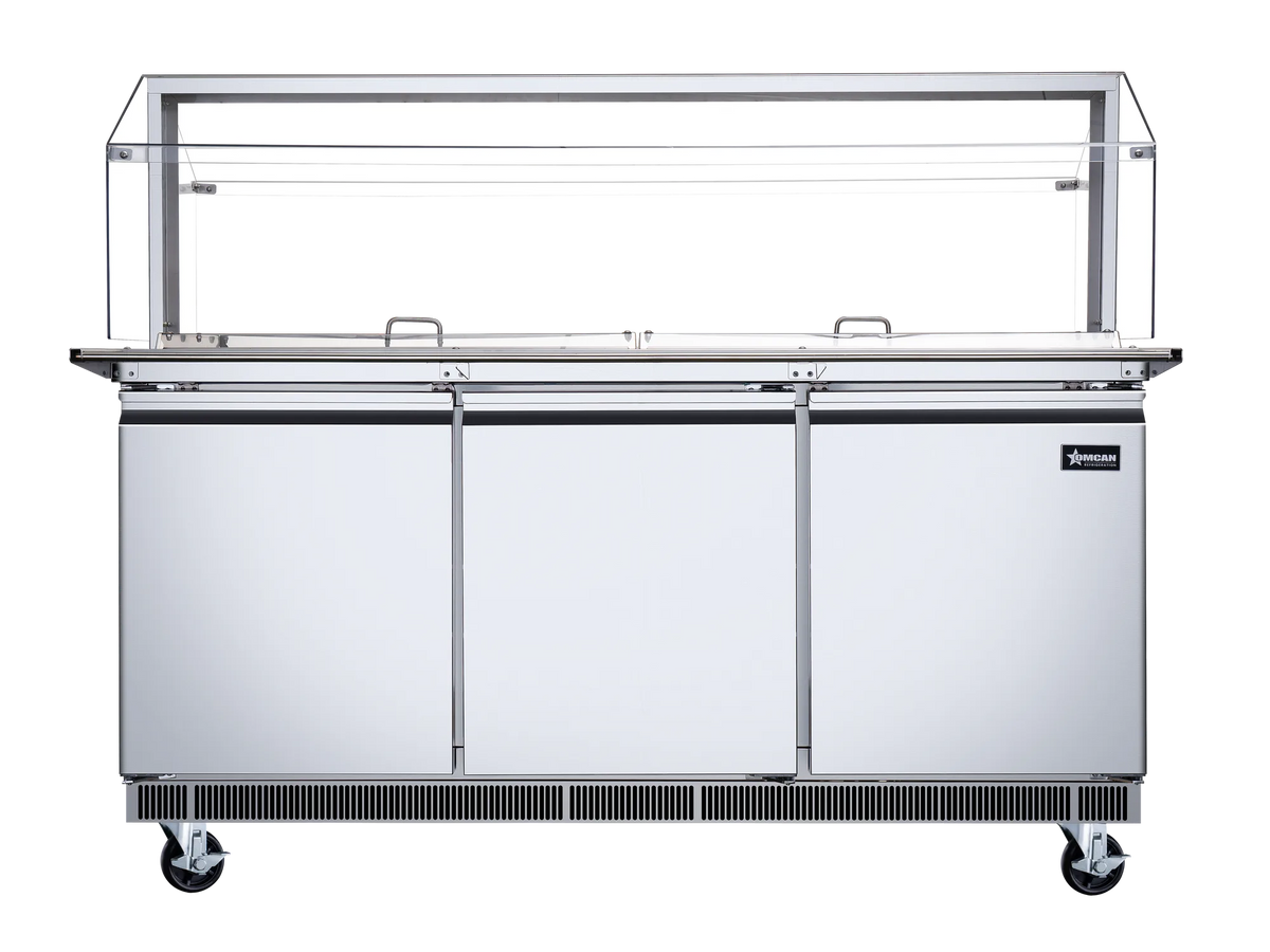 Omcan PT-CN-1778-S-HC salad bar additional view