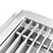 Omcan 44612 18 x 18 inch stainless steel floor drain with grating bar