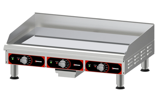 Omcan CE-CN-53303F 36 inch chrome plated heavy duty electric griddle