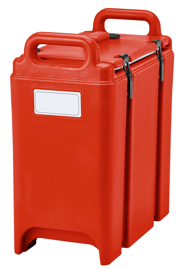 Cambro 350LCD158 hot red soup carrier, 3-3/8 Gallon (12.7 L) capacity