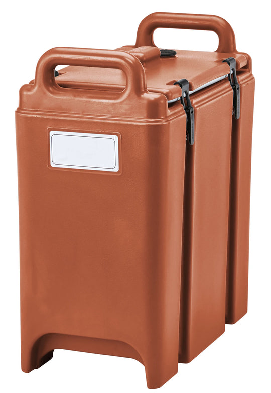 Cambro 350LCD402 brick red soup carrier, 3-3/8 Gallon (12.7 L) capacity
