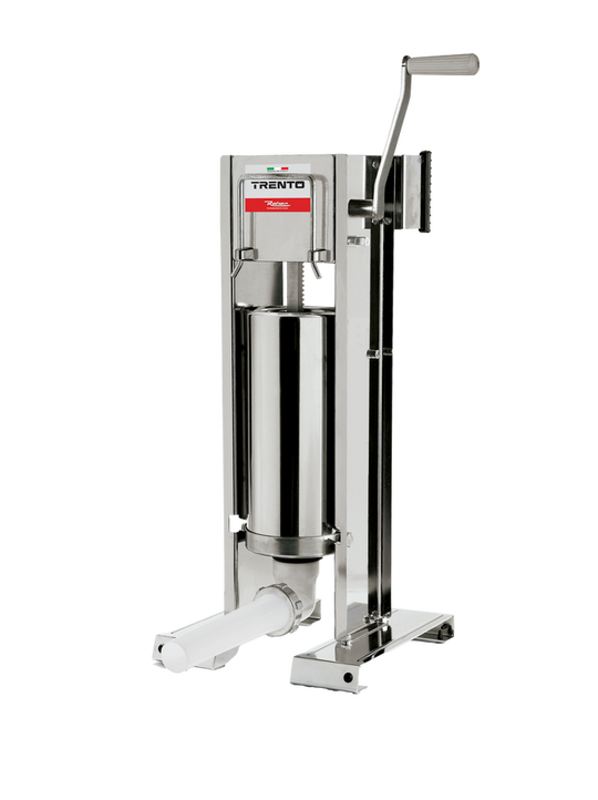 Omcan 47716 Trento 5 kg manual sausage stuffer with two speed gear drive