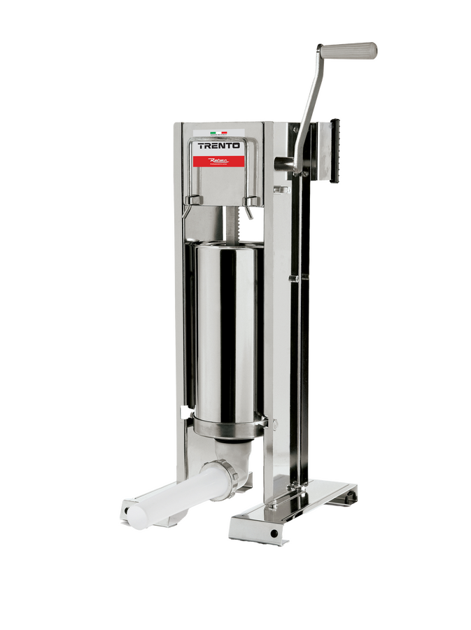 Omcan 47716 Trento 5 kg manual sausage stuffer with two speed gear drive