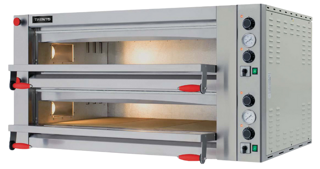 Omcan PE-IT-0049-D Trento Fuoco Series double chamber pizza oven