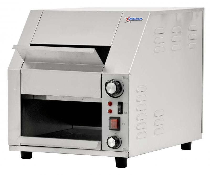 Omcan CE-CN-0254-T commercial stainless steel conveyor toaster