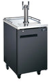 Omcan BD-CN-0007-HC 24 inch one door kegerator with two taps