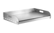 Omcan 47844 griddle plate top for outdoor BBQ grill, alternate view