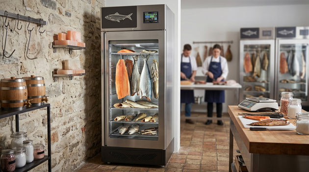 Omcan PES15T4.0 fish curing cabinet additional view