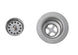 Omcan 46512 fabricated stainless steel hand sink with knee valve and side splashes
