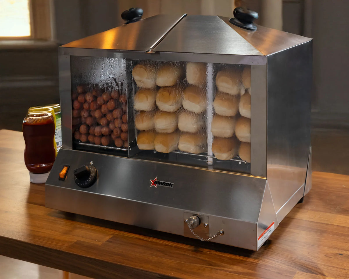 Omcan FW-CN-0200-H hot dog steamer and bun warmer